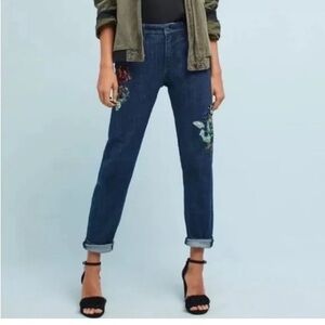 Pilcro & the Letterpress Sequin Slim Boyfriend Jeans Womens 29 by Anthropologie